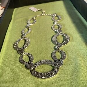 Vintage Premier Designs silver tone necklace. Comes from a smoke free home.